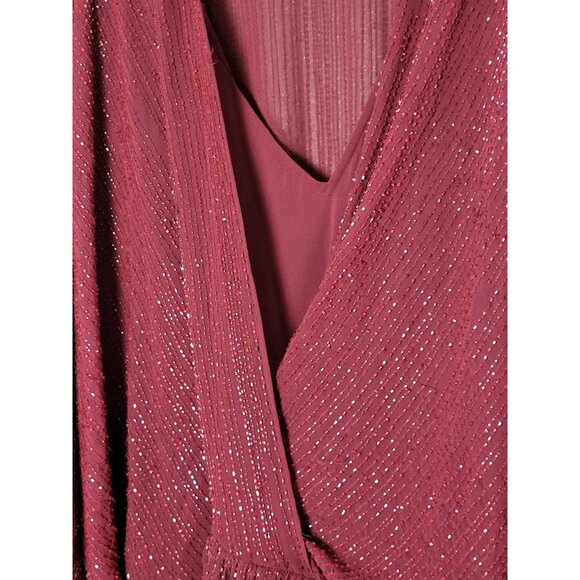 Free People Isabel Beaded Dolman V Neck Mini Dress Size Large - Picture 5 of 7